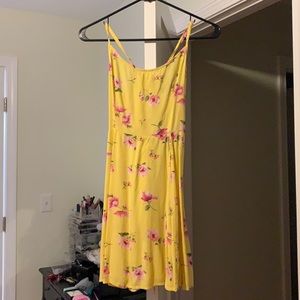 Yellow floral sundress